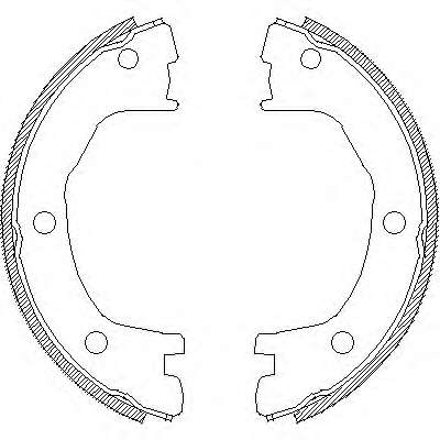 Комплект тормозных колодок, стояночная тормозная система
