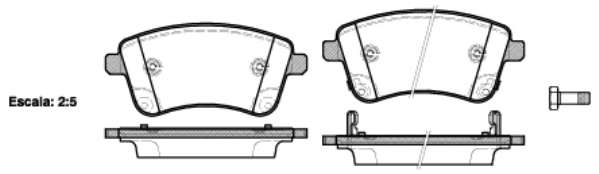Комплект тормозных колодок, дисковый тормоз