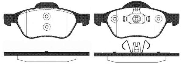 Комплект тормозных колодок, дисковый тормоз