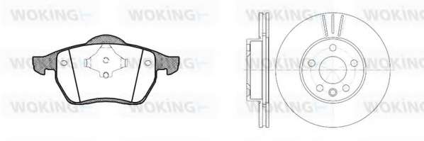 Комплект тормозов, дисковый тормозной механизм