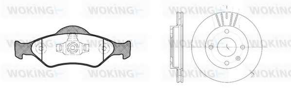 Комплект тормозов, дисковый тормозной механизм