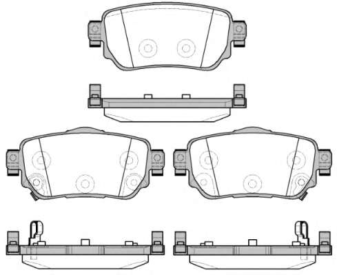 Комплект тормозных колодок, дисковый тормоз