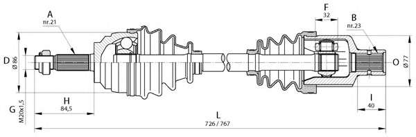 Приводной вал