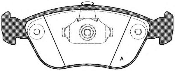 Комплект тормозных колодок, дисковый тормоз