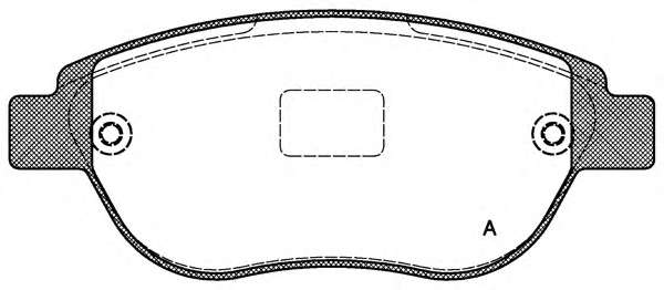 Комплект тормозных колодок, дисковый тормоз