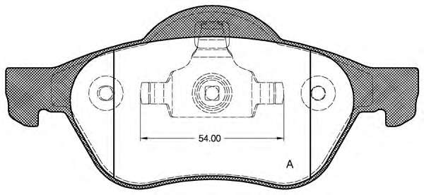 Комплект тормозных колодок, дисковый тормоз