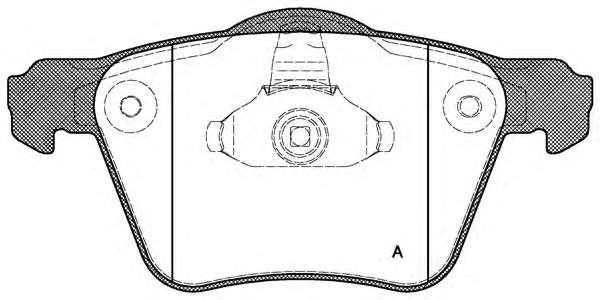 Комплект тормозных колодок, дисковый тормоз