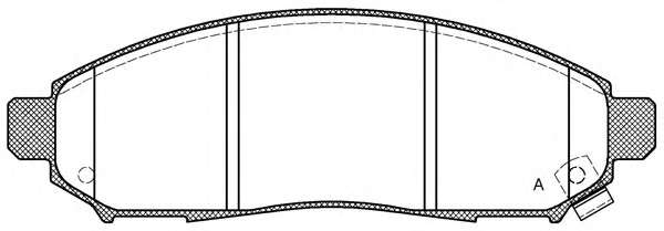 Комплект тормозных колодок, дисковый тормоз