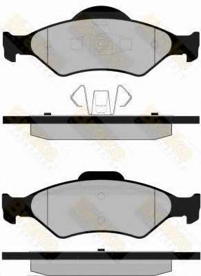 Комплект тормозных колодок, дисковый тормоз