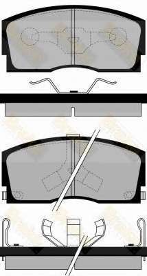Комплект тормозных колодок, дисковый тормоз