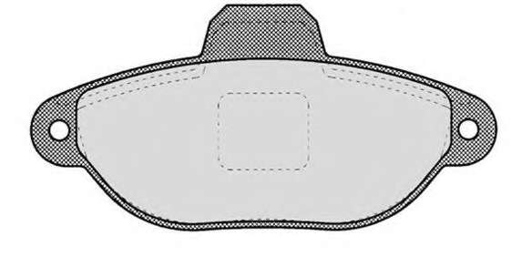 Комплект тормозных колодок, дисковый тормоз