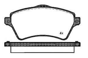 Комплект тормозных колодок, дисковый тормоз