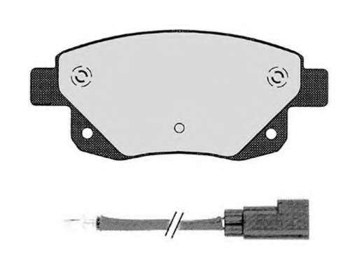 Комплект тормозных колодок, дисковый тормоз