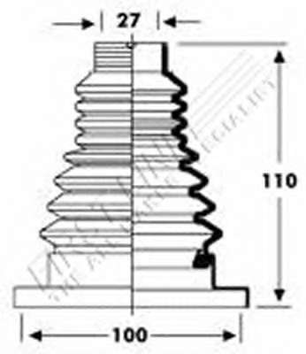 Пыльник, приводной вал