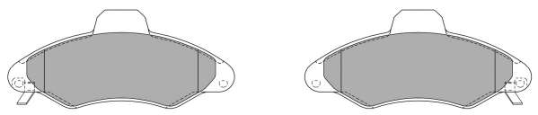 Комплект тормозных колодок, дисковый тормоз