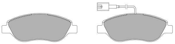 Комплект тормозных колодок, дисковый тормоз