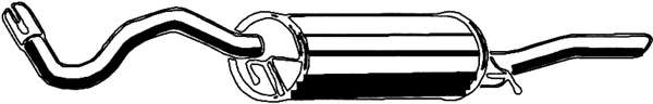 Глушитель выхлопных газов конечный