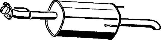 Глушитель выхлопных газов конечный