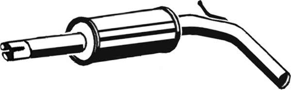 Средний глушитель выхлопных газов