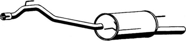 Глушитель выхлопных газов конечный