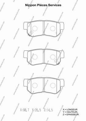Комплект тормозных колодок, дисковый тормоз