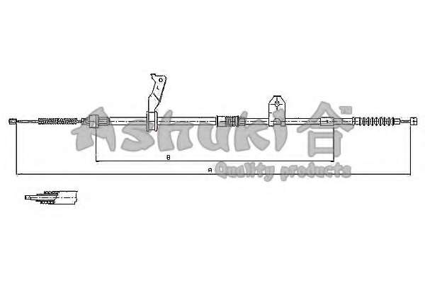 Трос, стояночная тормозная система