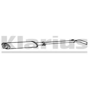 Средний глушитель выхлопных газов