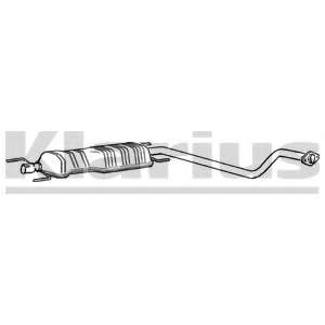 Средний глушитель выхлопных газов