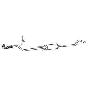 Средний глушитель выхлопных газов