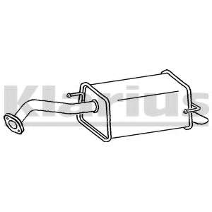 Глушитель выхлопных газов конечный