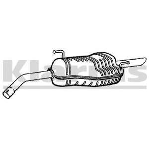 Глушитель выхлопных газов конечный