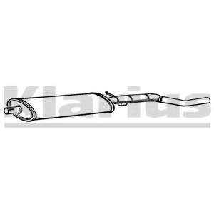 Средний глушитель выхлопных газов