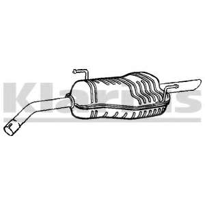 Глушитель выхлопных газов конечный