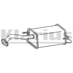 Глушитель выхлопных газов конечный