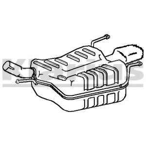 Глушитель выхлопных газов конечный