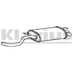 Глушитель выхлопных газов конечный