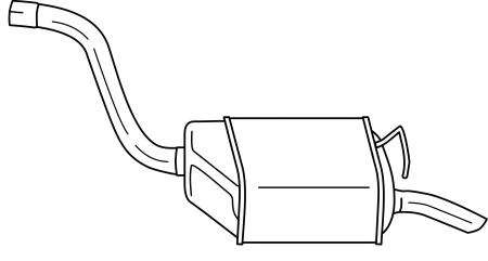 Глушитель выхлопных газов конечный