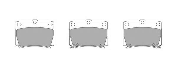 Комплект тормозных колодок, дисковый тормоз