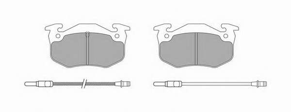 Комплект тормозных колодок, дисковый тормоз