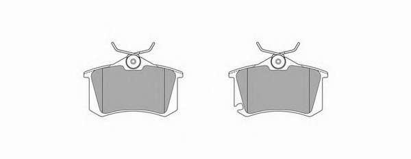 Комплект тормозных колодок, дисковый тормоз