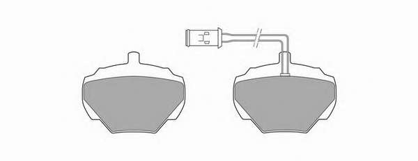 Комплект тормозных колодок, дисковый тормоз