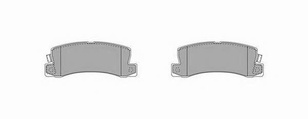 Комплект тормозных колодок, дисковый тормоз