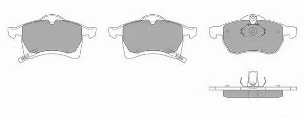 Комплект тормозных колодок, дисковый тормоз