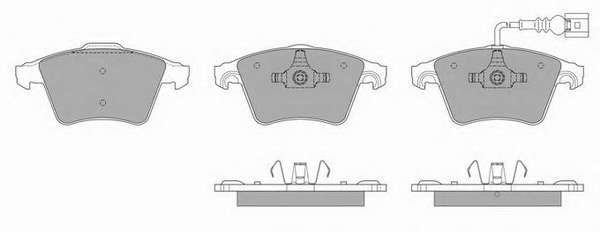 Комплект тормозных колодок, дисковый тормоз