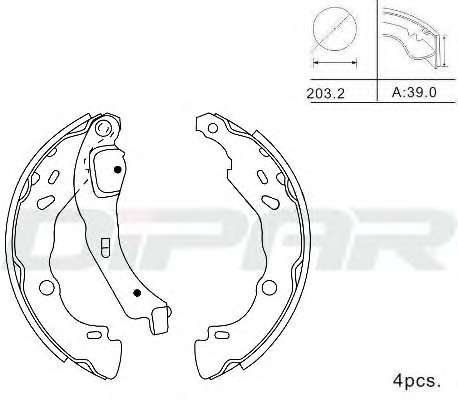 Комплект тормозных колодок