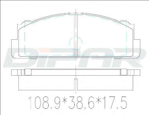 Комплект тормозных колодок, дисковый тормоз