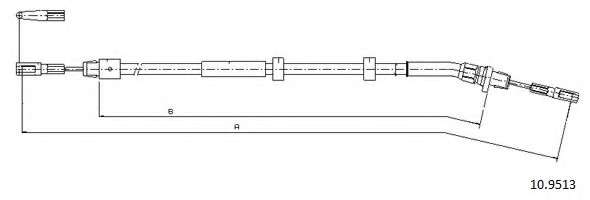 Трос, стояночная тормозная система