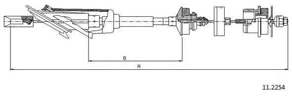 Трос, управление сцеплением
