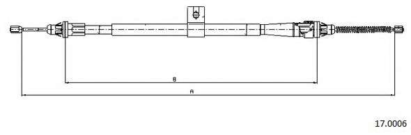 Трос, стояночная тормозная система
