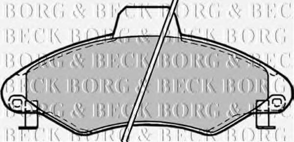 Комплект тормозных колодок, дисковый тормоз